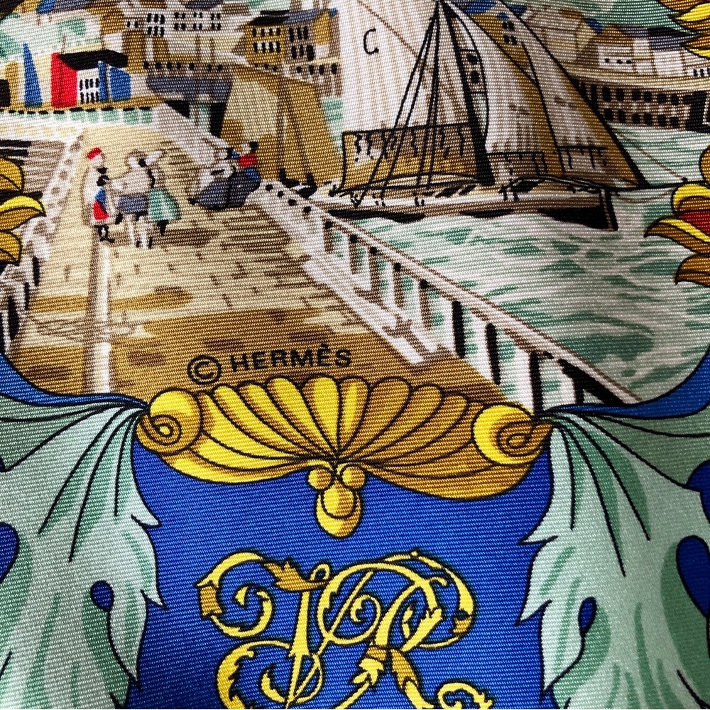 Vintage Authentic Hermès Silk Scarf 90cm L'Entente Cordiale - Picture 4 of 12